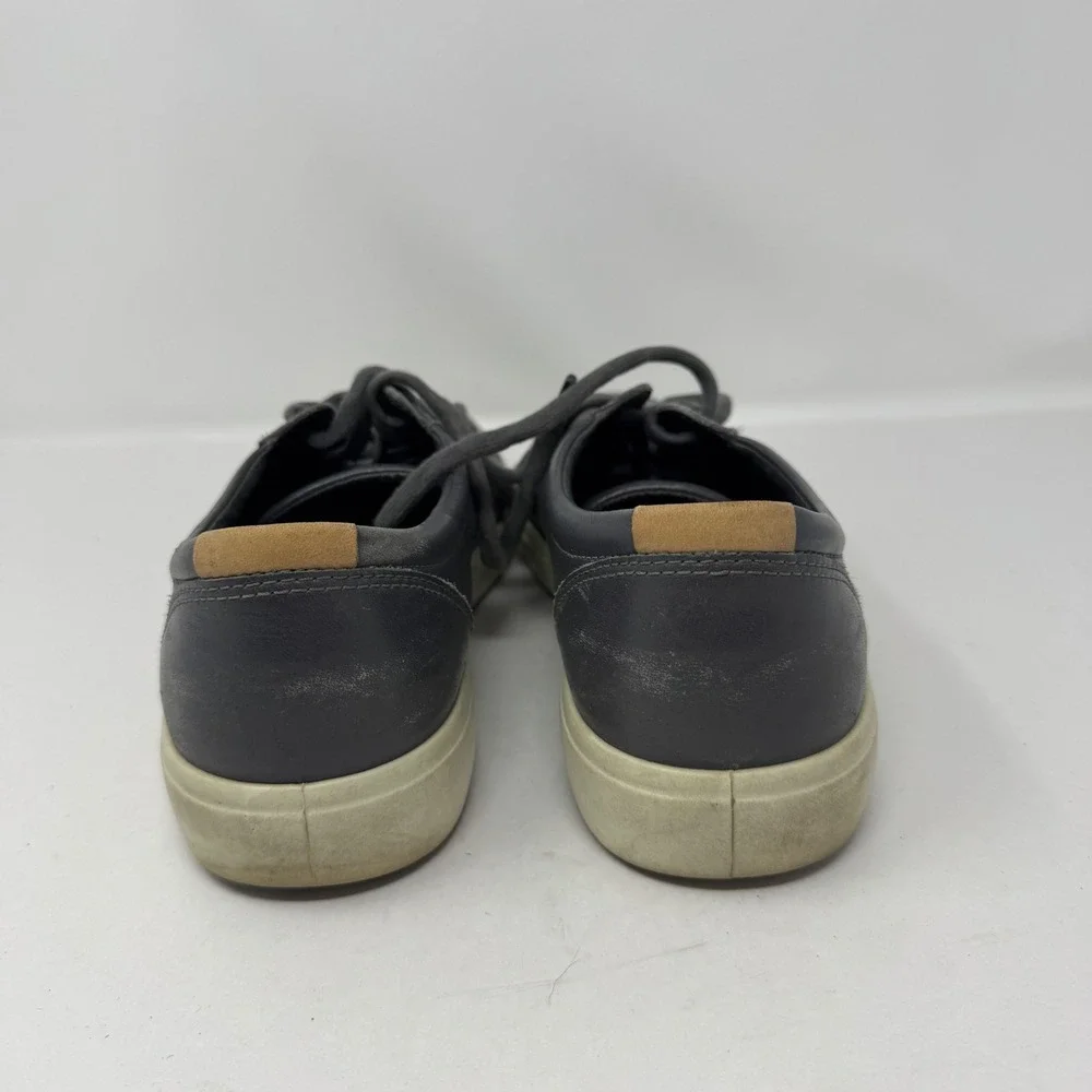 ECCO Soft 7‎ Mens Grey Leather Low Top Sneakers Size 45 US 11 430004-51054